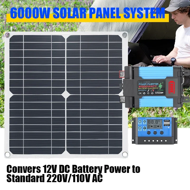 Solar Panel 200W - Kit solar de 6000W, equipado com